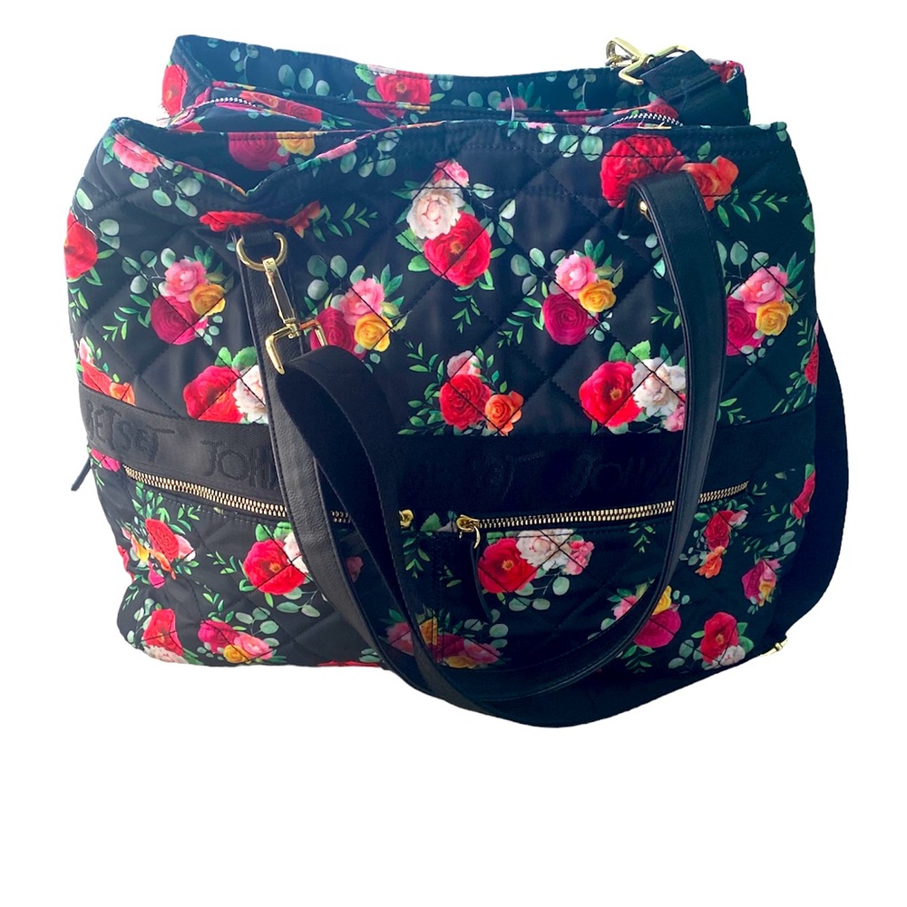 Betsey Johnson Floral Weekender Tote and Wristlet